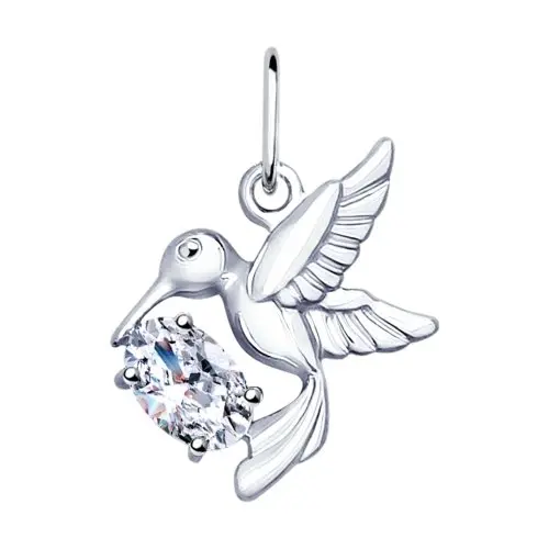 Подвеска декоративная из серебра