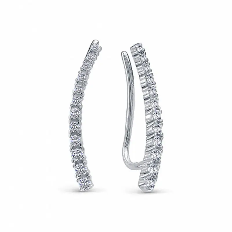 Серьги зажимы из серебра