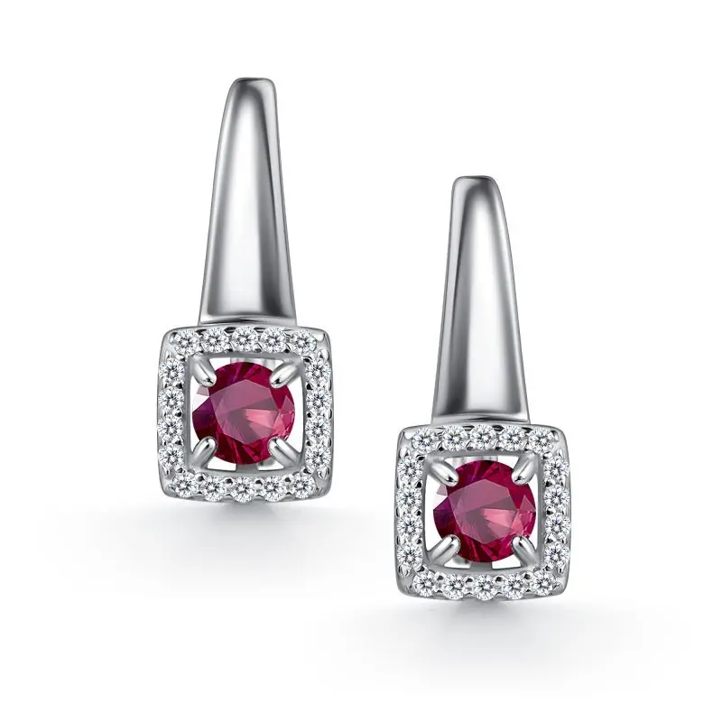 Серьги с английским замком из серебра