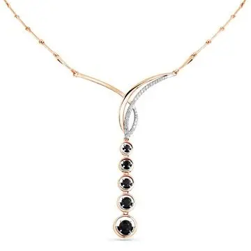 Цепь колье из комбинированного золота Цепь колье из комбинированного золота