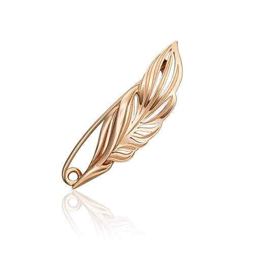 Брошь из красного золота