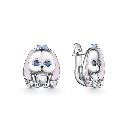 Серьги детские из серебра
