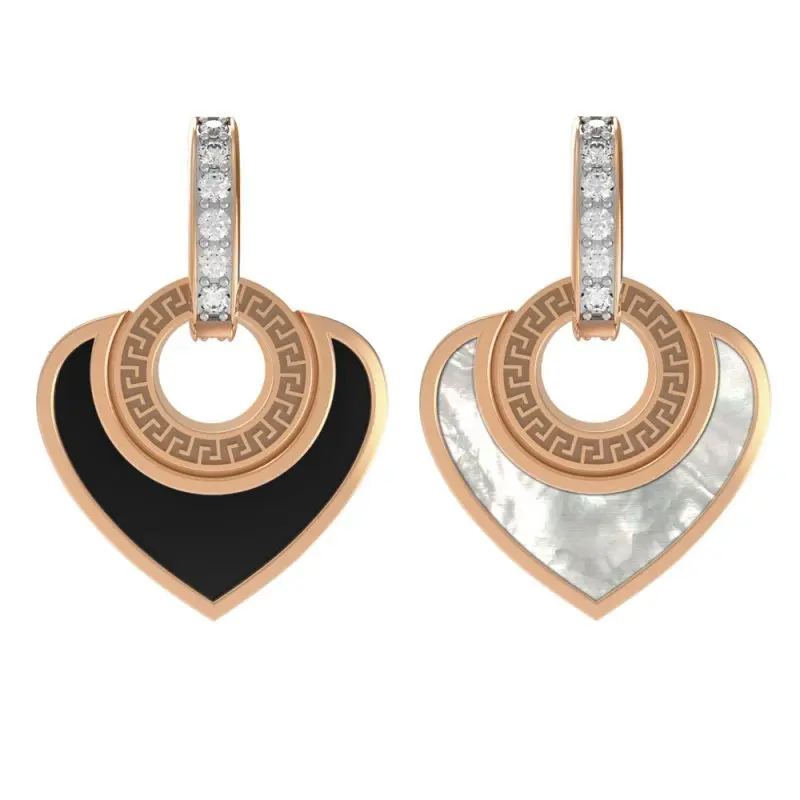 Подвеска декоративная из красного золота