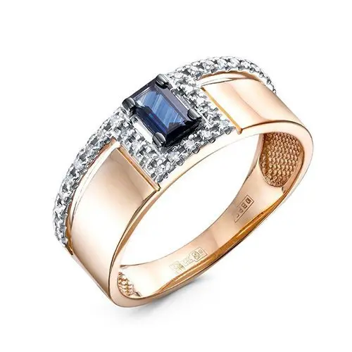 Кольцо декоративное из красного золота