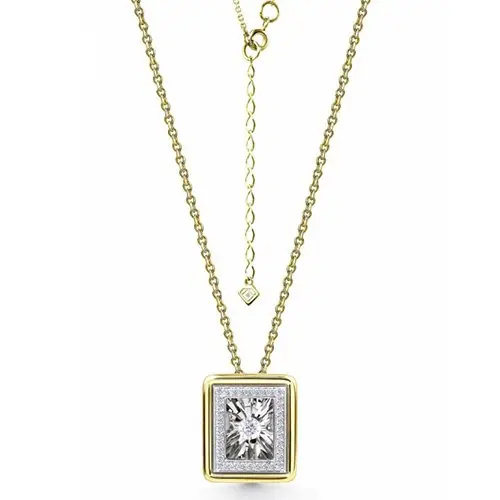 Цепь колье из желтого золота