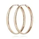 Серьги конго из красного золота