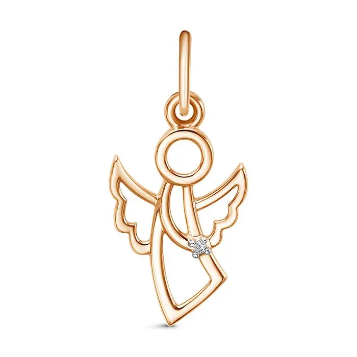 Подвеска декоративная из комбинированного золота