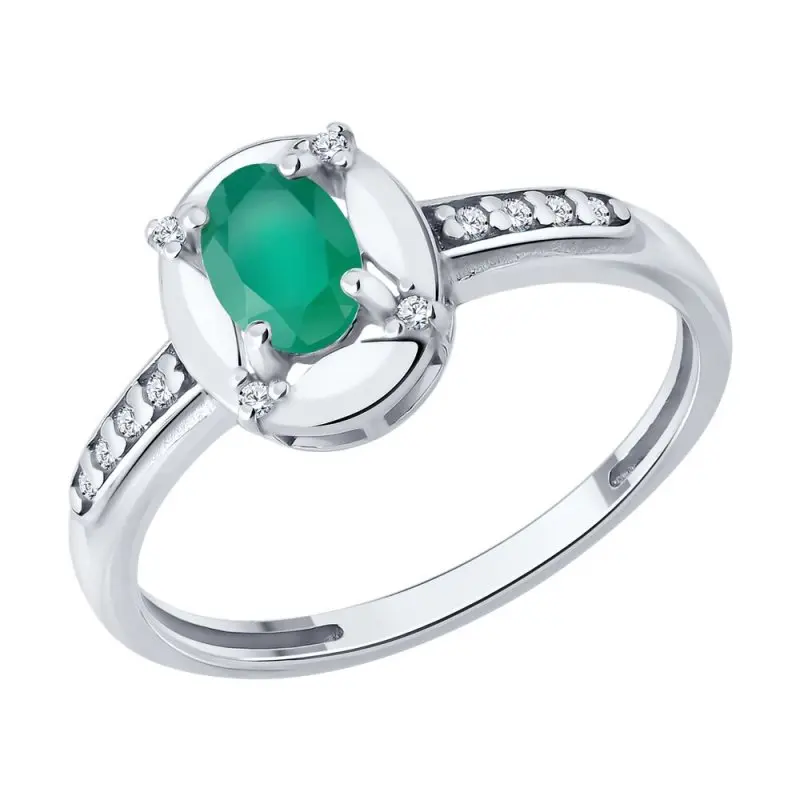 Кольцо декоративное из серебра