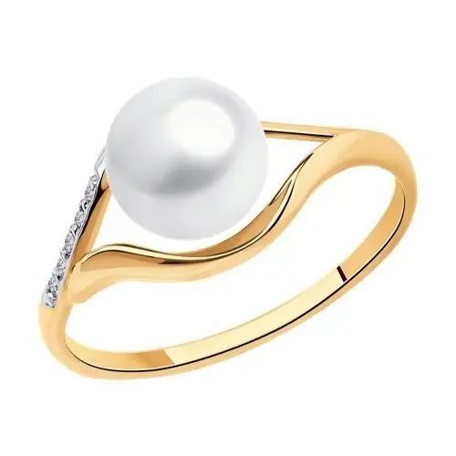 Кольцо декоративное из красного золота