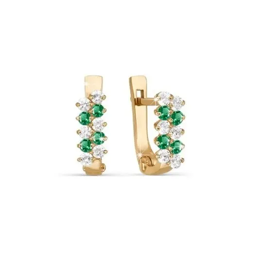 Серьги детские из красного золота