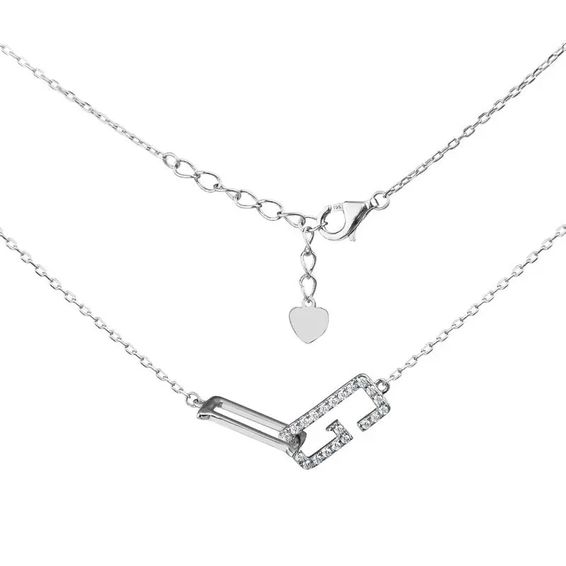 Цепь колье из серебра