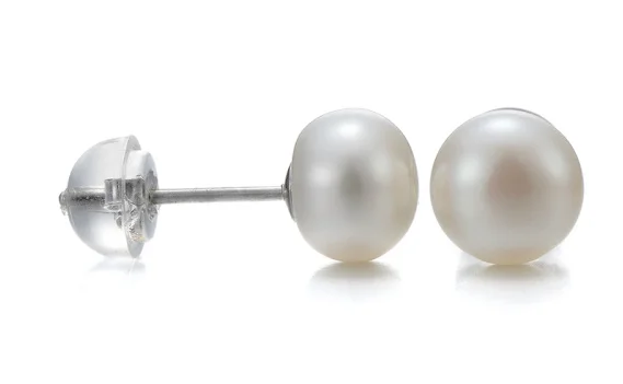 Серьги пуссеты из серебра