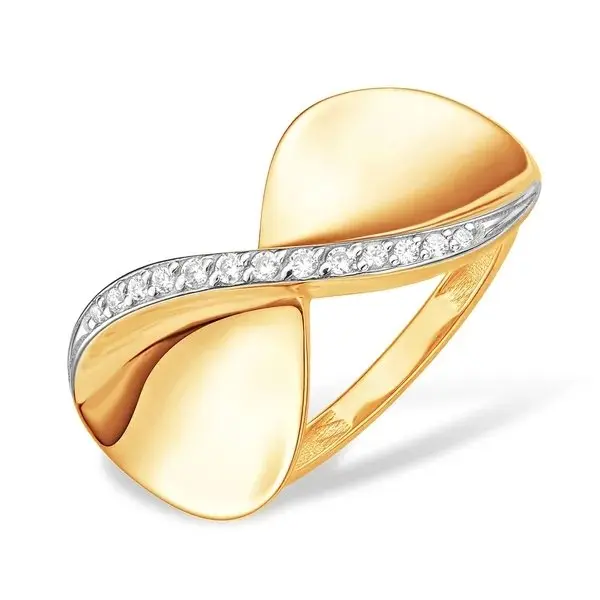 Кольцо декоративное из красного золота