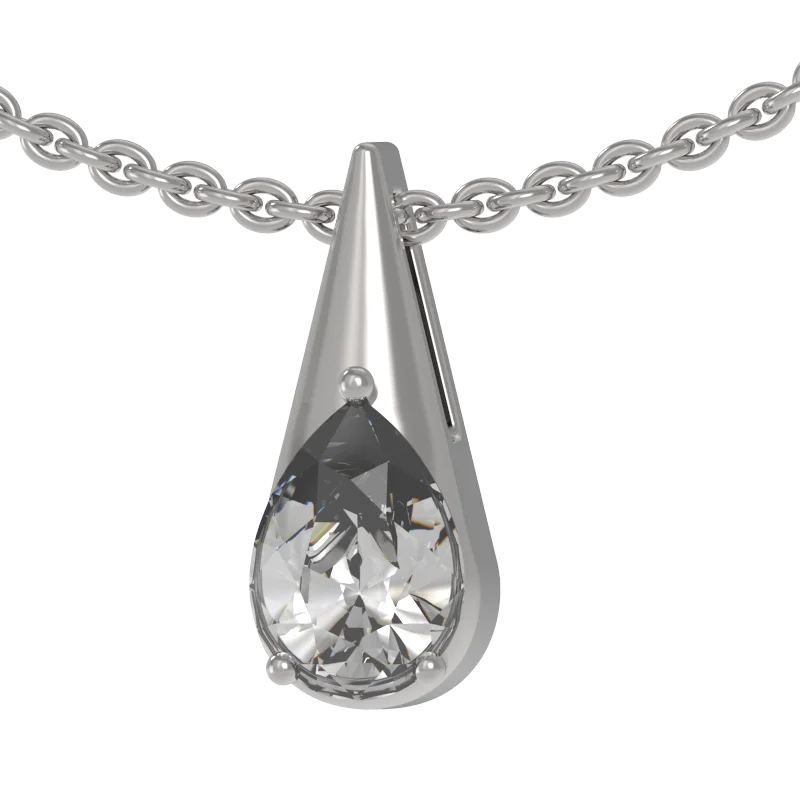 Подвеска бегунок из серебра