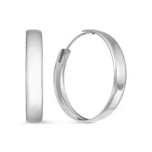 Серьги конго из серебра