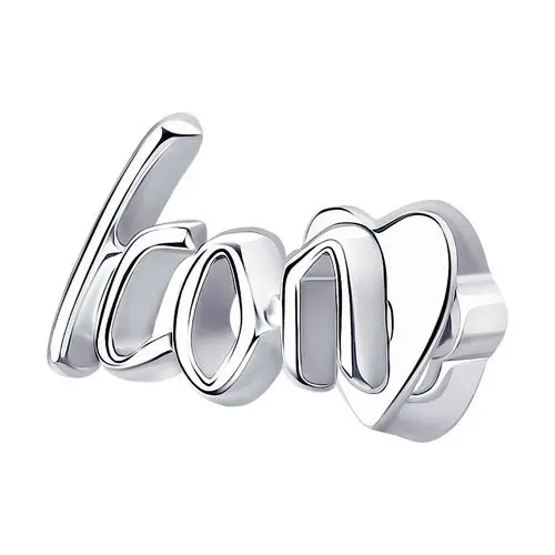 Серьги одиночные из серебра