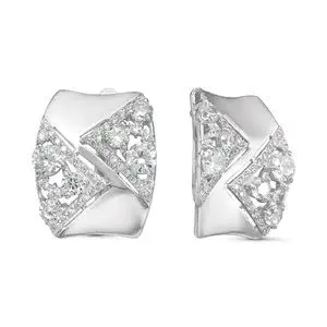 Серьги с английским замком из серебра