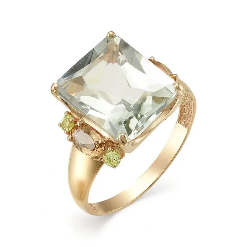 Кольцо декоративное из красного золота