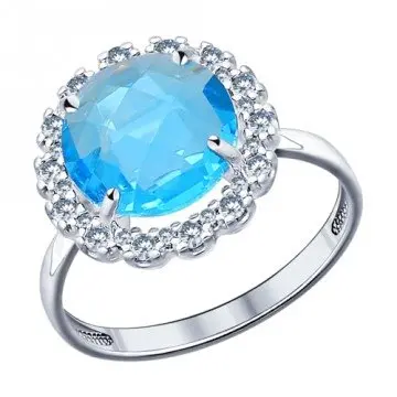 Кольцо декоративное из серебра