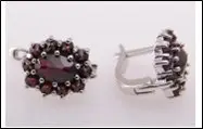 Серьги с английским замком из серебра