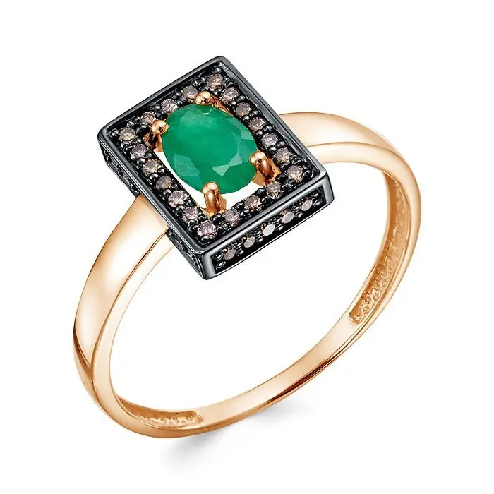 Кольцо декоративное из комбинированного золота Кольцо декоративное из комбинированного золота