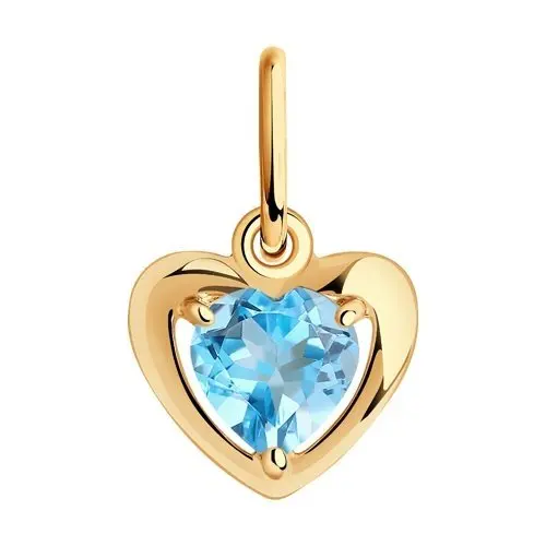 Подвеска декоративная из красного золота