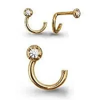 Пирсинг из красного золота