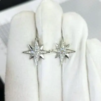 Серьги с английским замком из серебра
