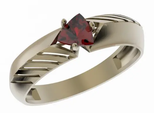 Кольцо декоративное из красного золота