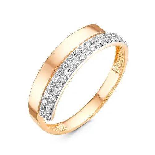 Кольцо декоративное из красного золота