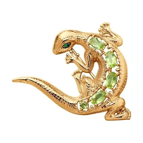 Брошь из позолоты