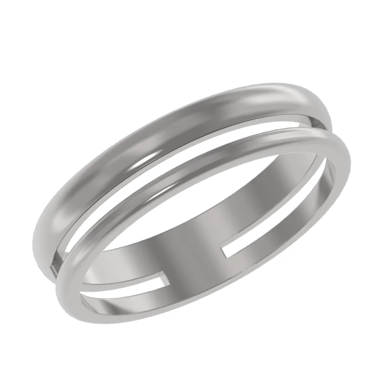 Кольцо декоративное из серебра