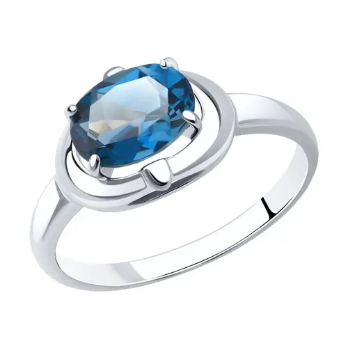 Кольцо декоративное из серебра