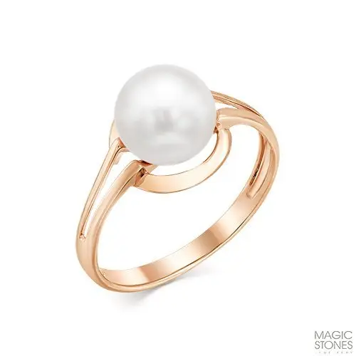 Кольцо декоративное из красного золота