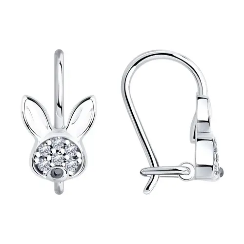 Серьги детские из серебра
