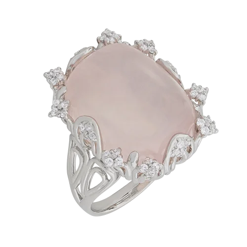 Кольцо декоративное из серебра