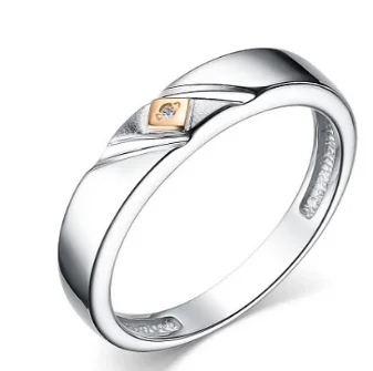 Кольцо декоративное из серебра