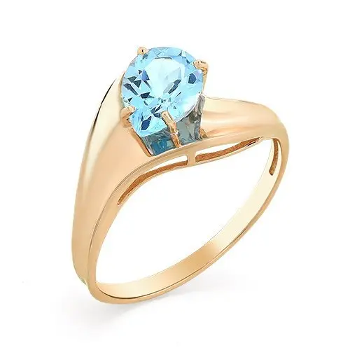 Кольцо декоративное из красного золота