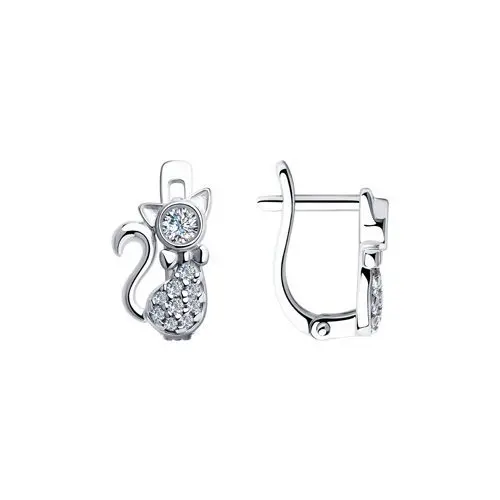 Серьги детские из серебра