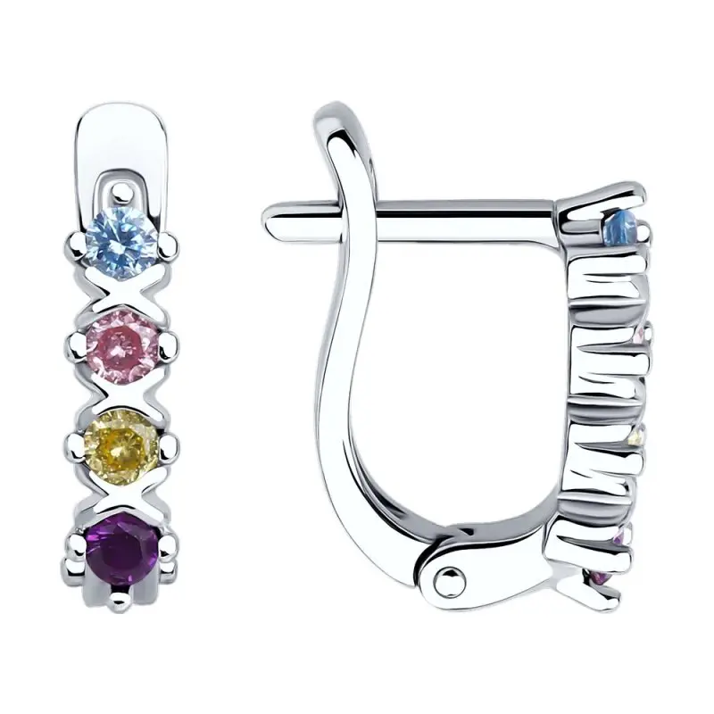 Серьги детские из серебра