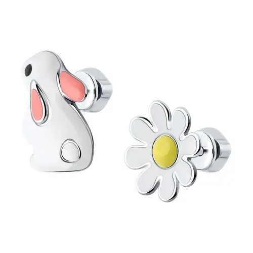 Серьги детские из серебра