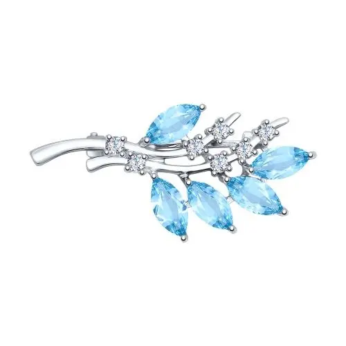 Брошь из серебра