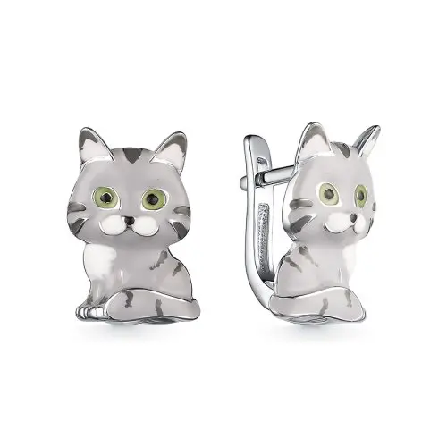 Серьги детские из серебра