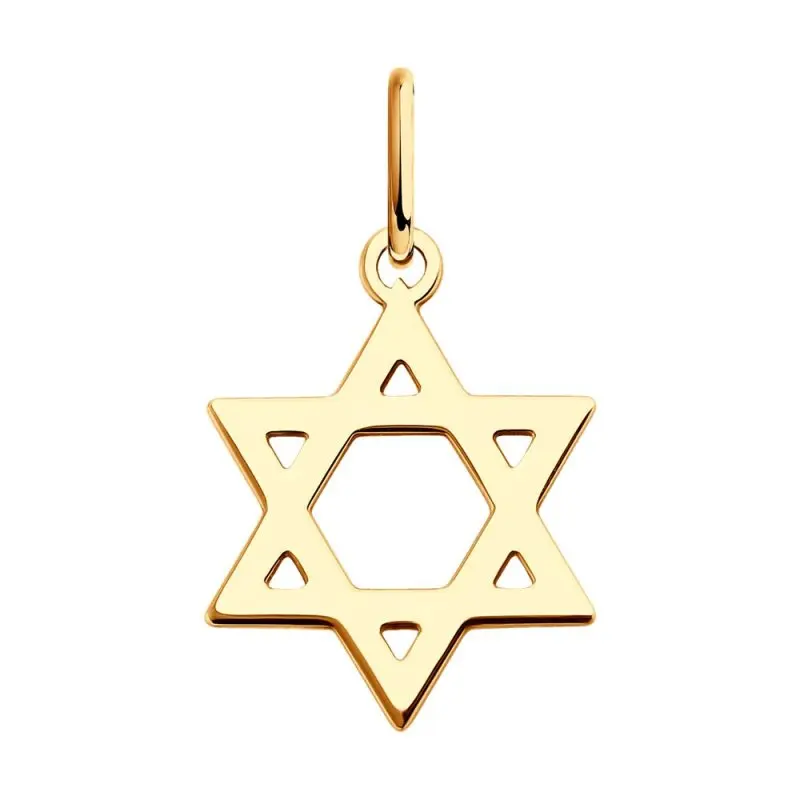 Подвеска декоративная из красного золота