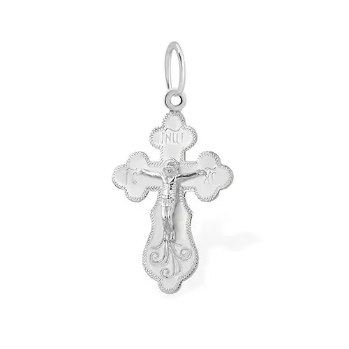 Подвеска крест из серебра