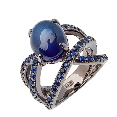 Кольцо декоративное из серебра