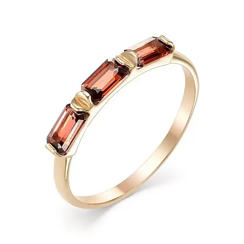 Кольцо декоративное из красного золота