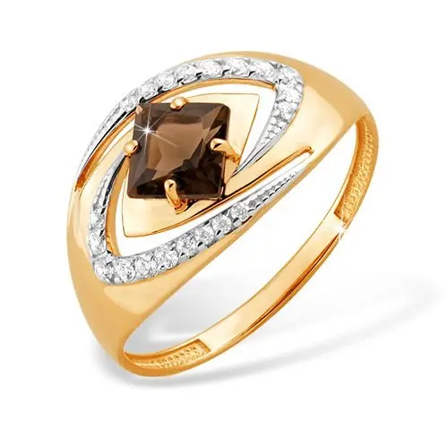 Кольцо декоративное из красного золота