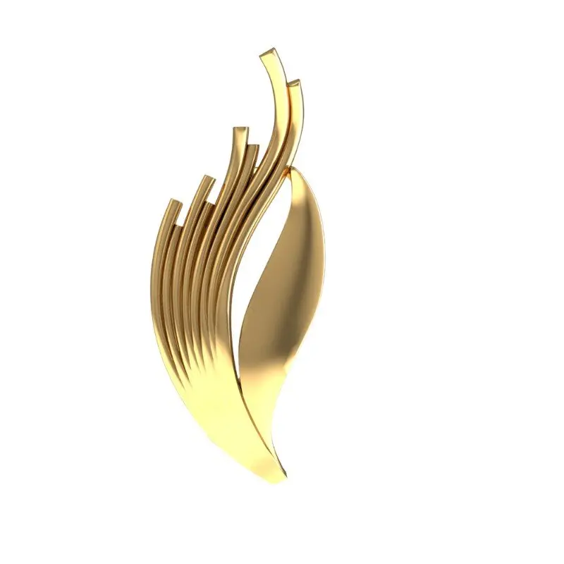 Брошь из красного золота