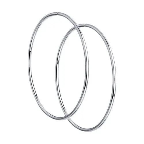 Серьги конго из серебра